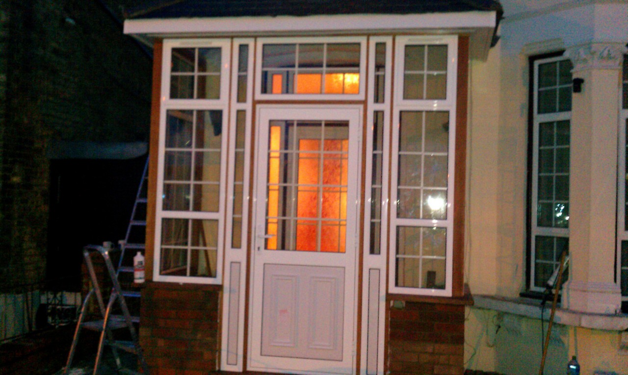 uPVC porch with Georgian bar glazing installed in Waltham Cross